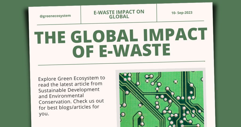 The global impact of e-waste