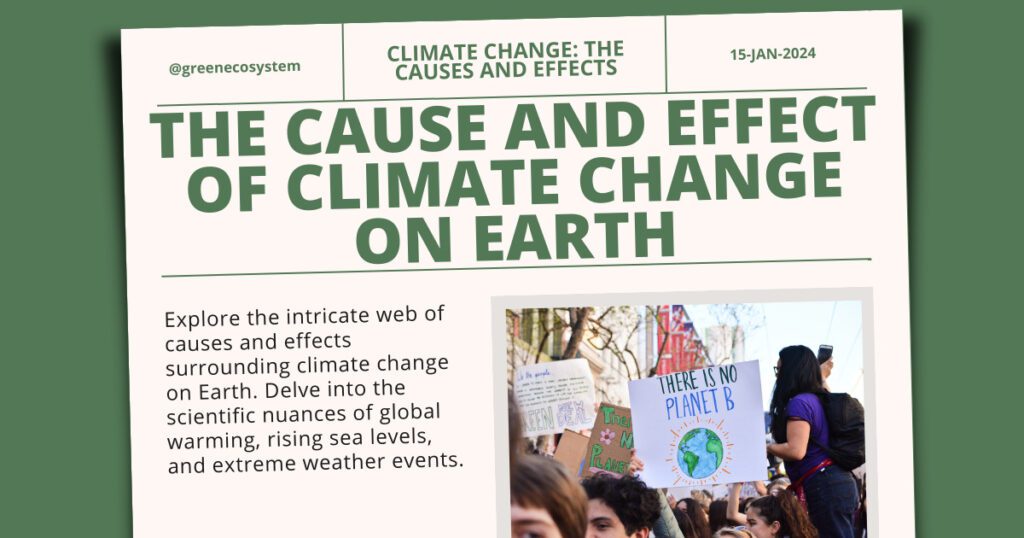 The Cause and Effect of Climate Change on Earth