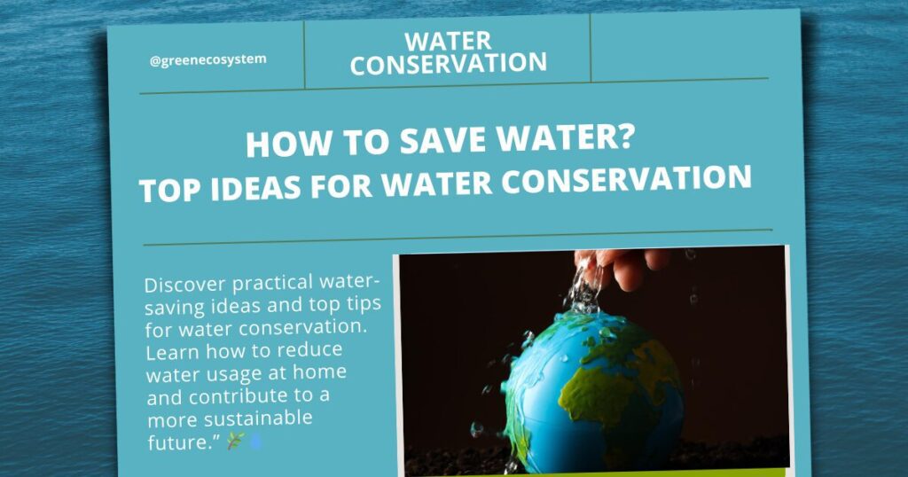 How to Save Water? Top Ideas For Water Conservation